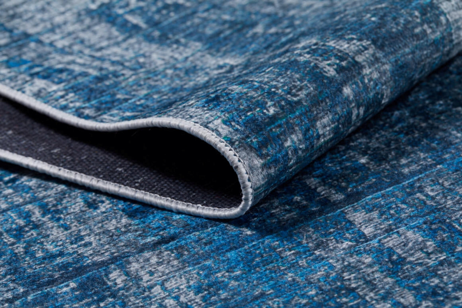 Krasnodar Mavi Modern Dijital Baskı Halı Halınet