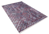 Gray Purple Modern Kitchen Rug - Polyester Digital Print