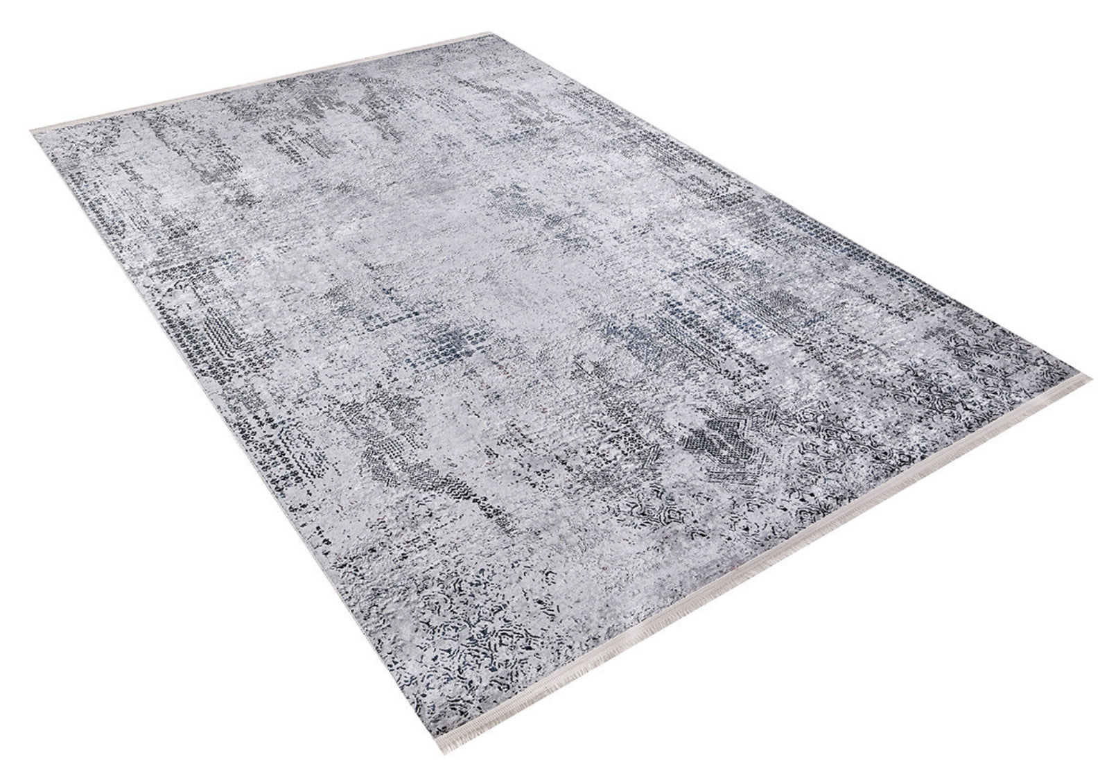 Polevskoy Gri Modern Dijital Baskı Halı Halınet
