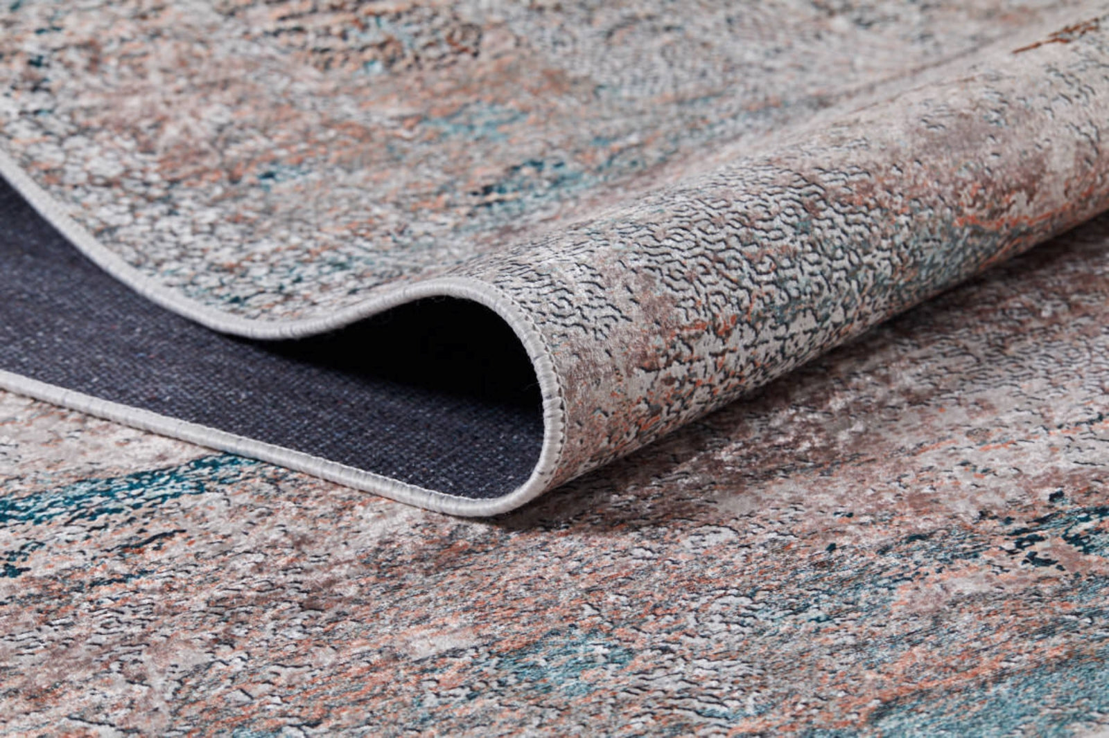 Mahackale Kahverengi Modern Dijital Baskı Halı Halınet