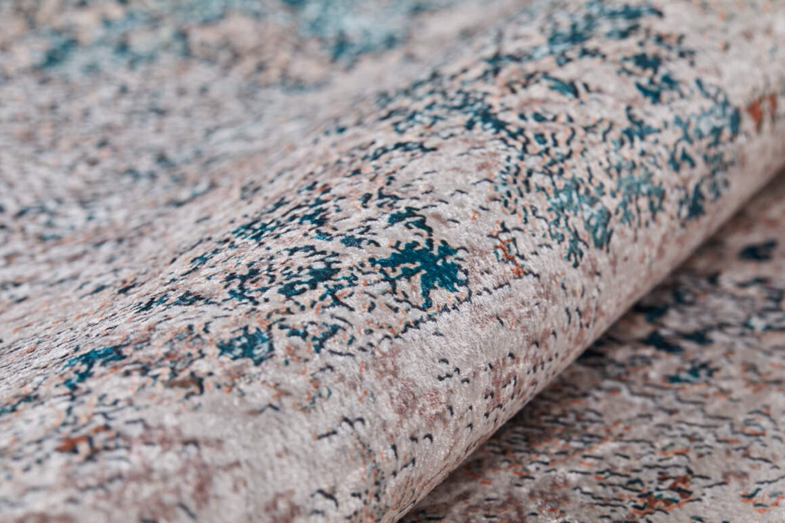 Mahackale Kahverengi Modern Dijital Baskı Halı Halınet