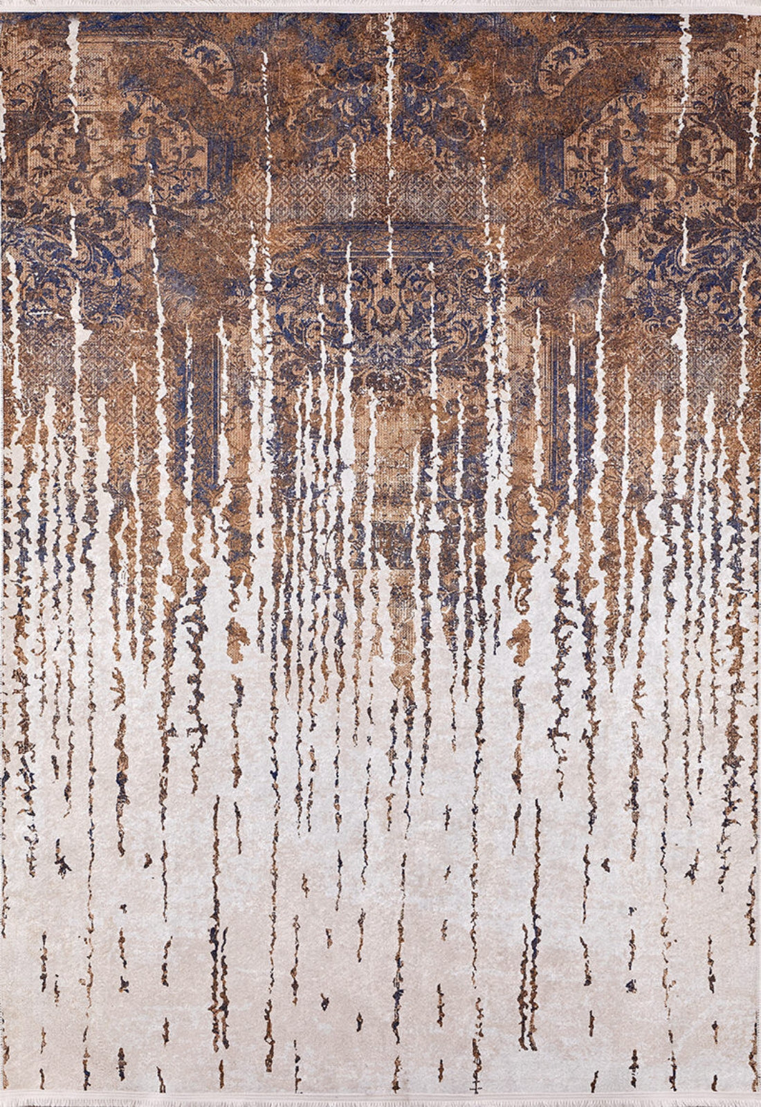 Budyonnovsk Kahverengi Modern Dijital Baskı Halı Halınet