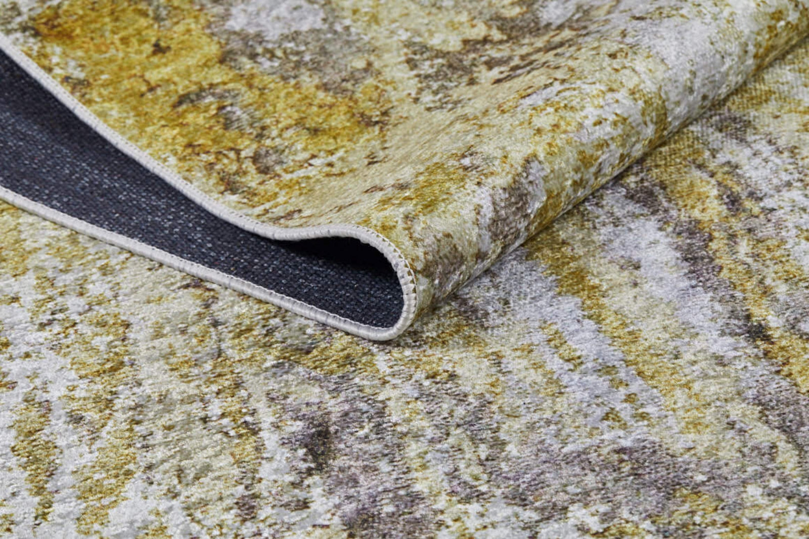 Tomsk Gri Modern Dijital Baskı Halı Halınet