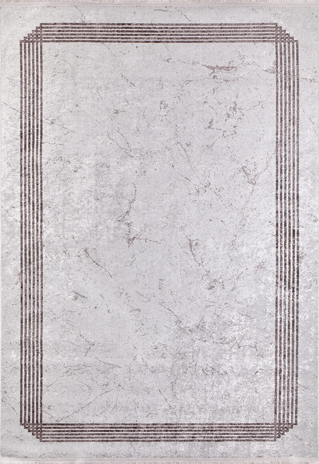 Kovrov Bej Çerçeveli Dijital Baskı Halı Halınet