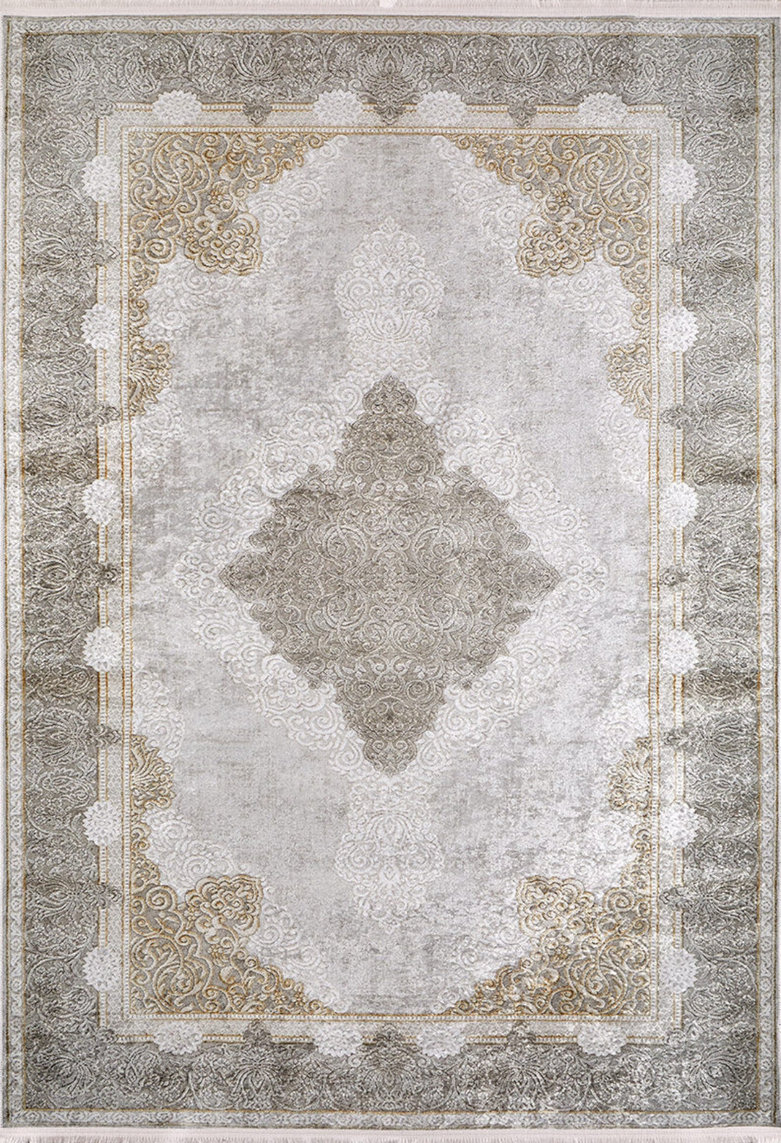 Sahtı Yeşil Klasik Dijital Baskı Halı Halınet