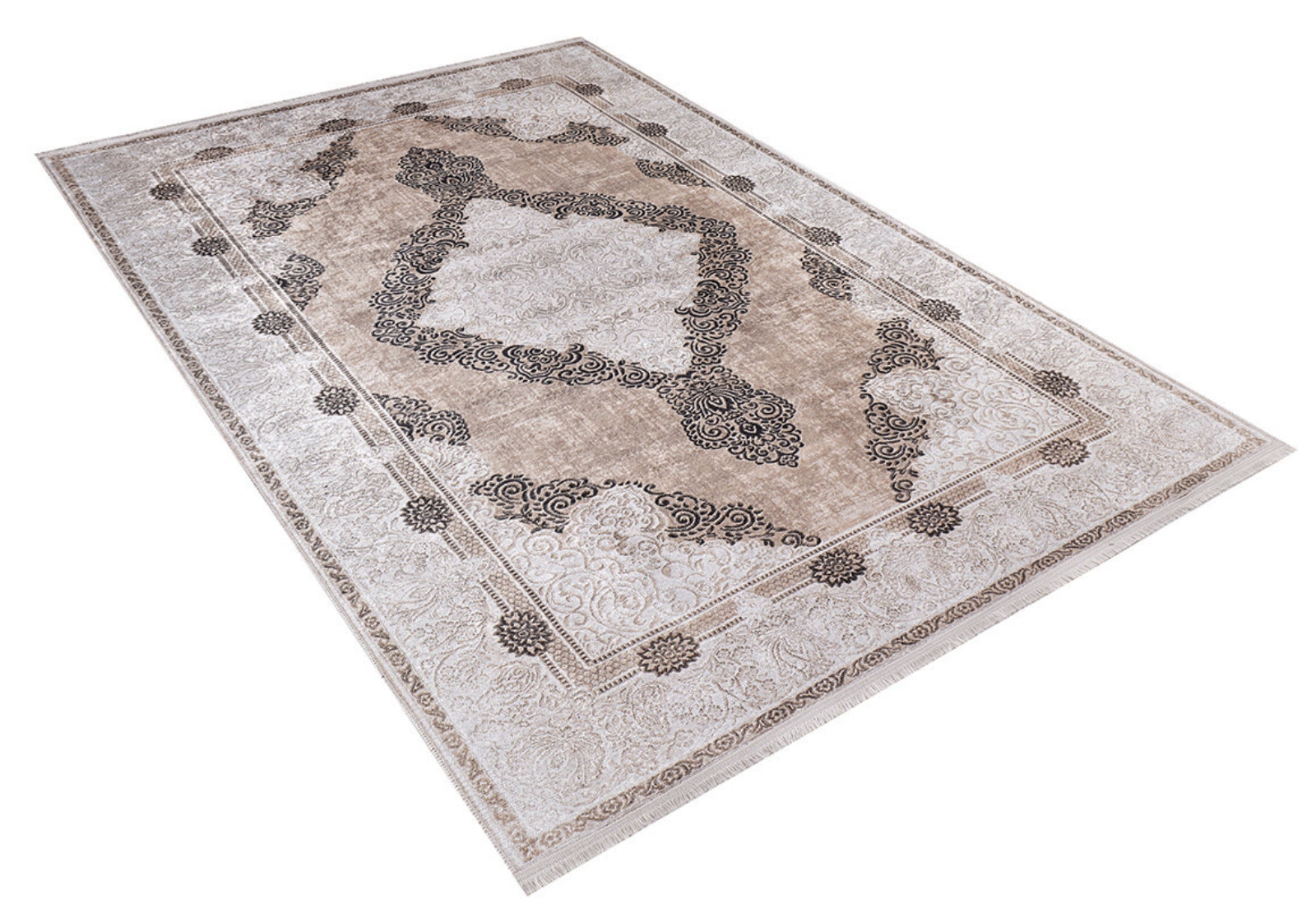 Nalcik Kahverengi Klasik Dijital Baskı Halı Halınet