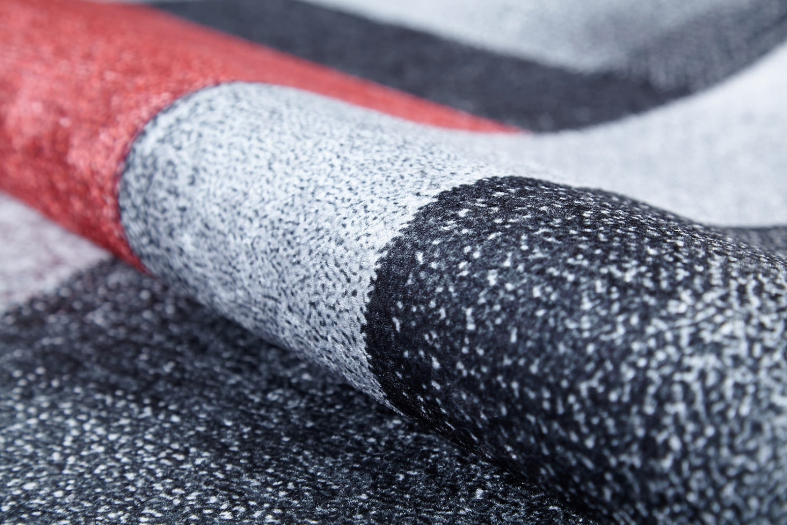 Mardan Gri Geometrik Dijital Baskı Halı Halınet