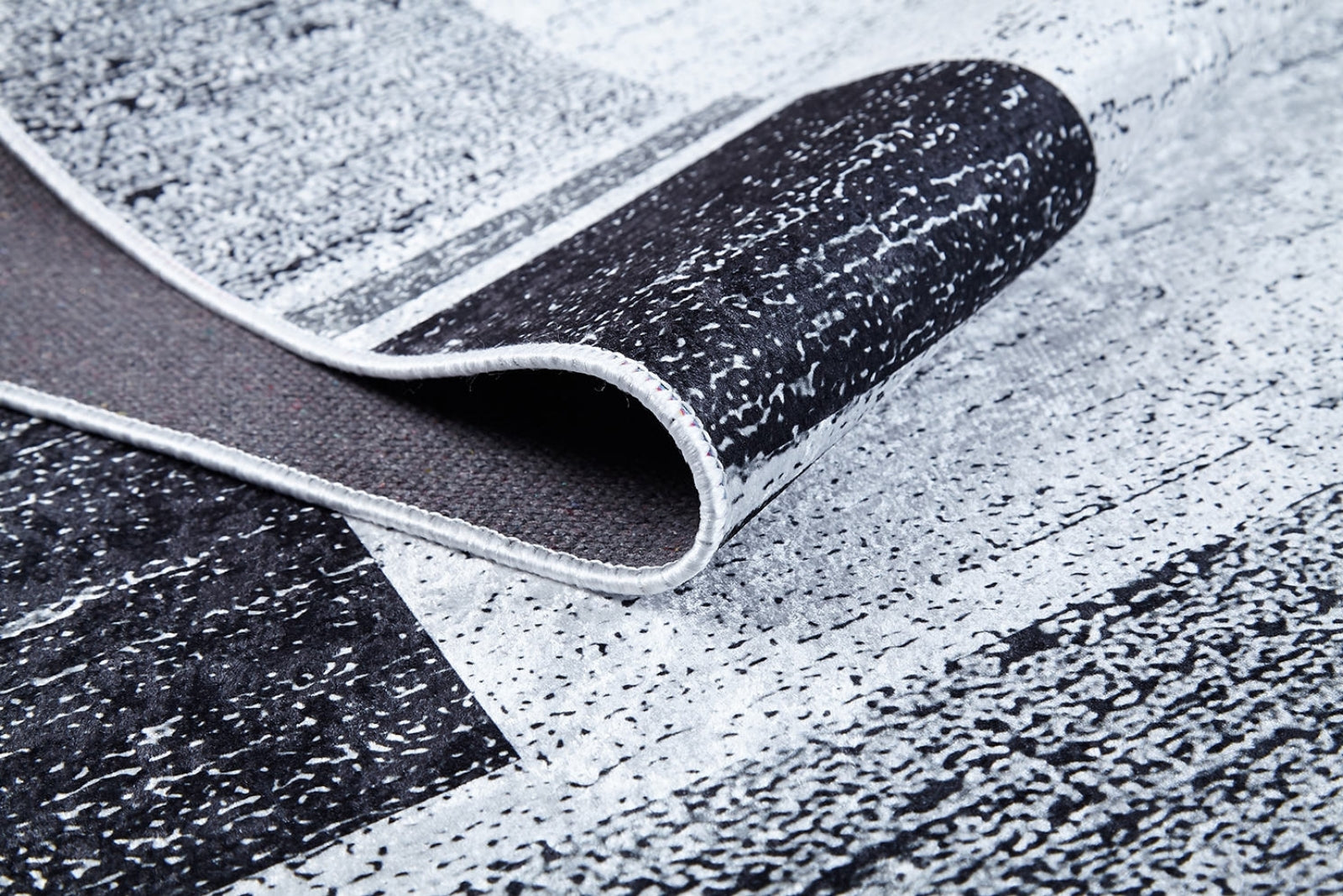 Muradabad Gri Çerçeveli Dijital Baskı Halı Halınet