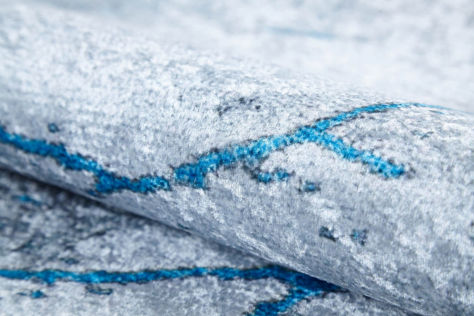 Sadiqabad Mavi Modern Dijital Baskı Halı Halınet