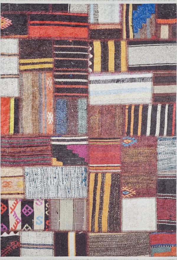 Geometrik Modern Halı - Yıkanabilir - Kaymaz Taban - Pati Dostu