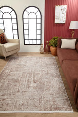 Dadu Beige Modern Digital Printed Carpet
