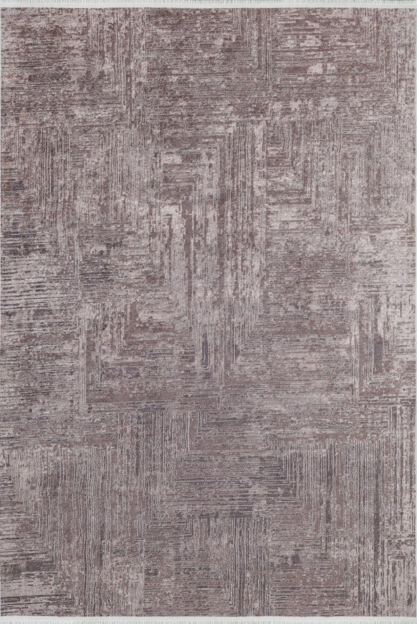 Vizon Dokulu Modern Halı - Yıkanabilir - Kaymaz Taban - Pati Dostu
