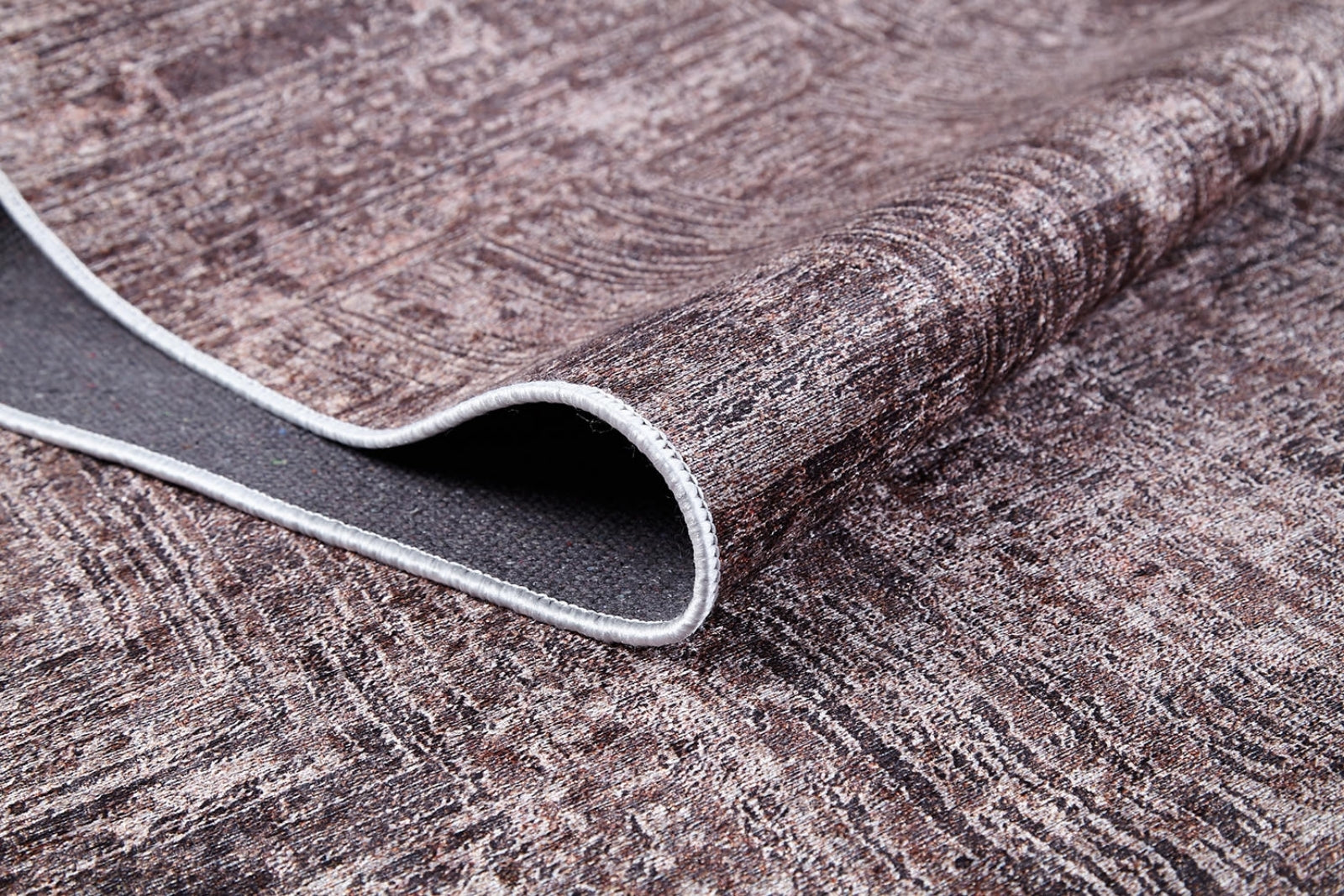 Samundri Kahverengi Modern Dijital Baskı Halı Halınet