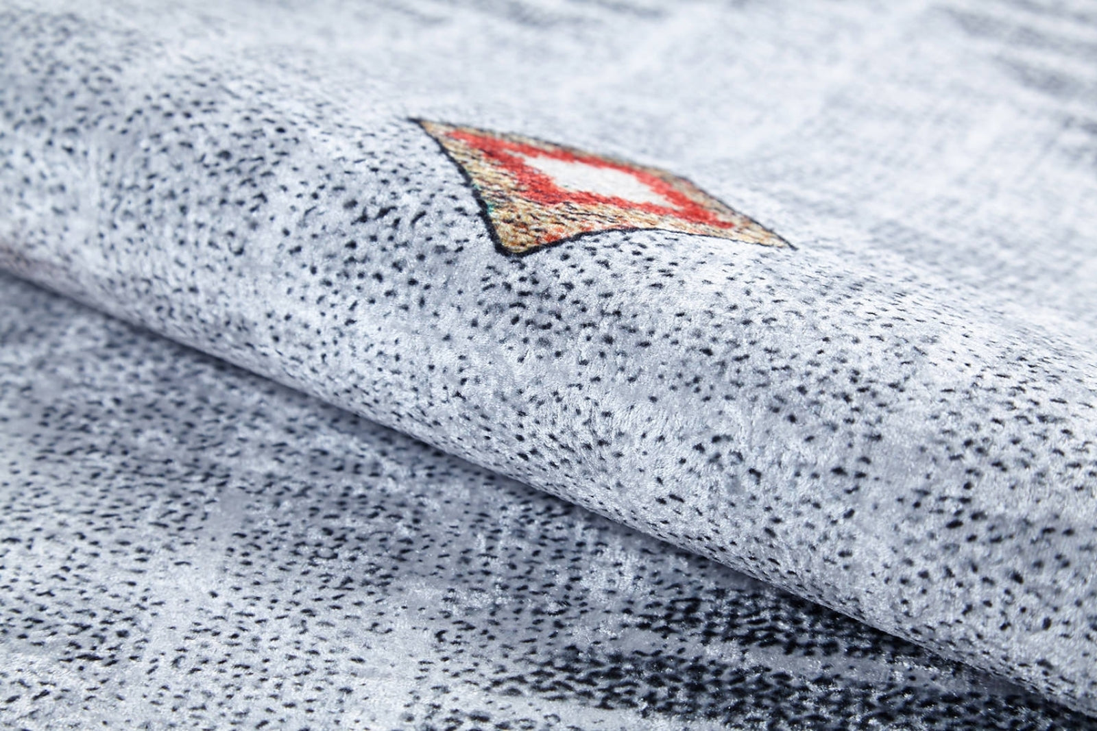 Cautitlan Gri Geometrik Dijital Baskı Halı Halınet