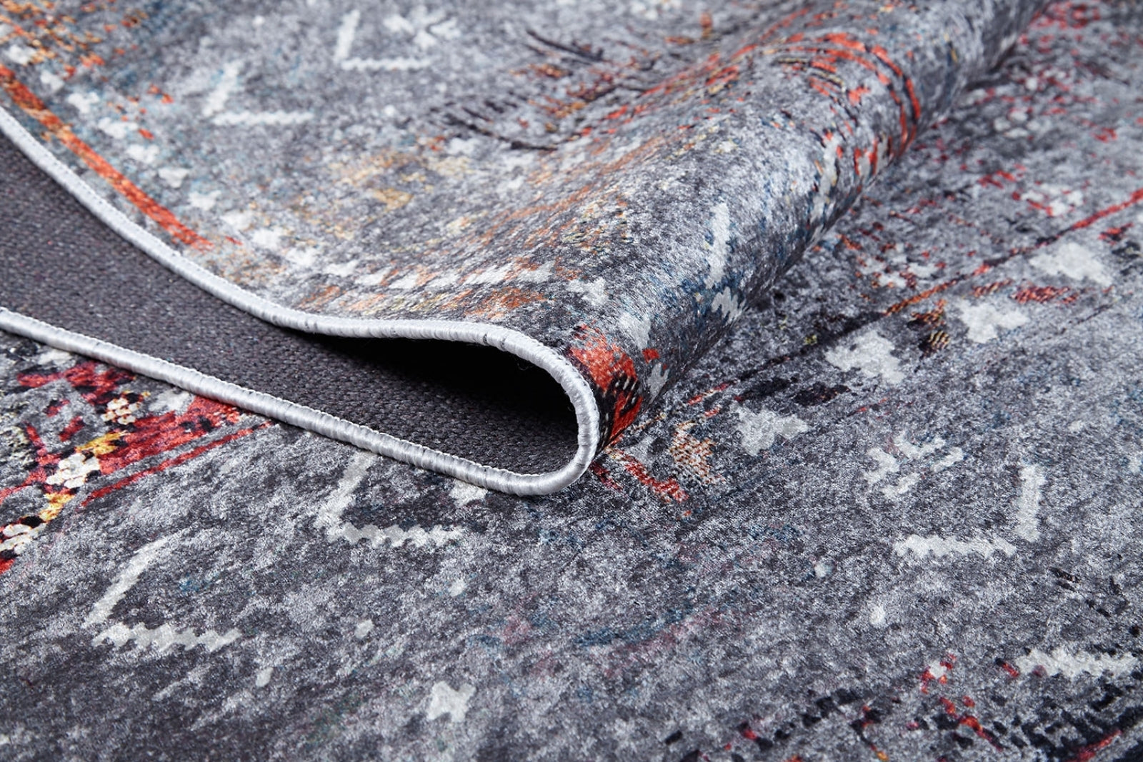 Chakwal Gri Modern Dijital Baskı Halı Halınet