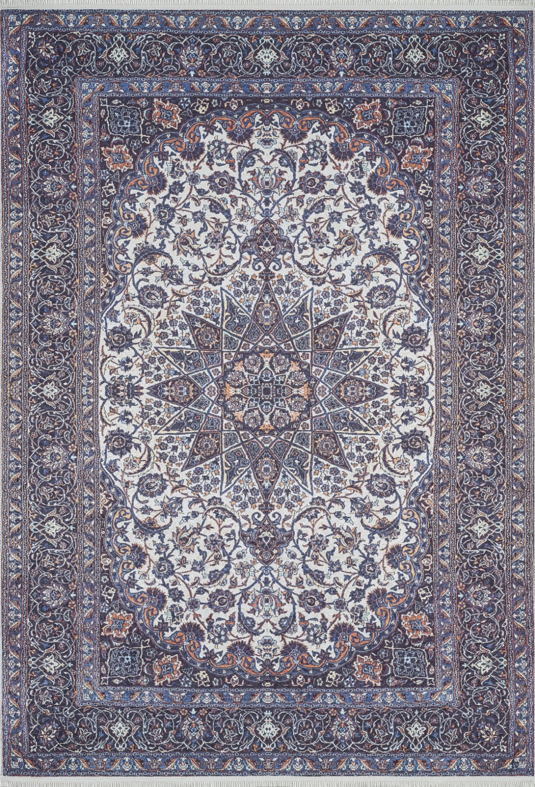 Maisuru Antrasit Klasik Dijital Baskı Halı Halınet