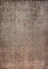 Outlet Digital bedruckter Teppich, Distressed Vintage Muster, Beige - Braun 300x400 cm