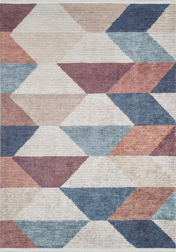 Geometrik Modern Halı - Yıkanabilir - Kaymaz Taban - Pati Dostu