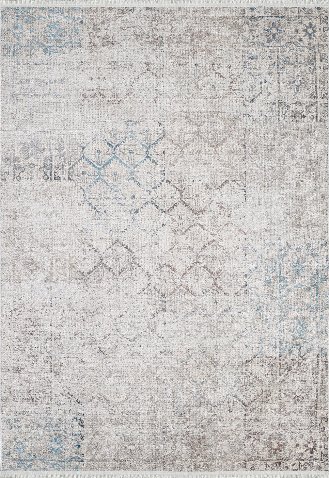 Khushab Bej Eskitme Dijital Baskı Halı Halınet