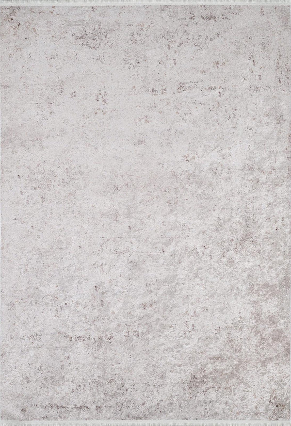 Gri Dokulu Minimalist Halı - Yıkanabilir - Kaymaz Taban - Pati Dostu
