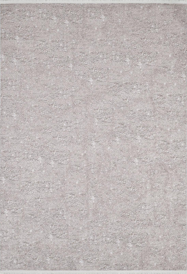 Bej Krem Dokulu Minimalist Halı - Yıkanabilir - Kaymaz Taban - Pati Dostu