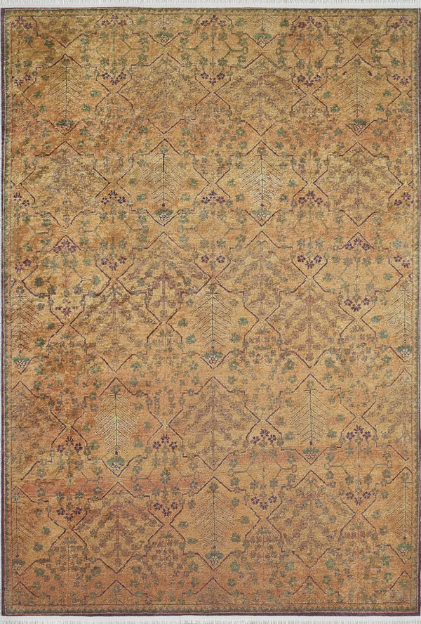 Klasik Minimalist Desenli Halı - Yıkanabilir - Kaymaz Taban - Pati Dostu