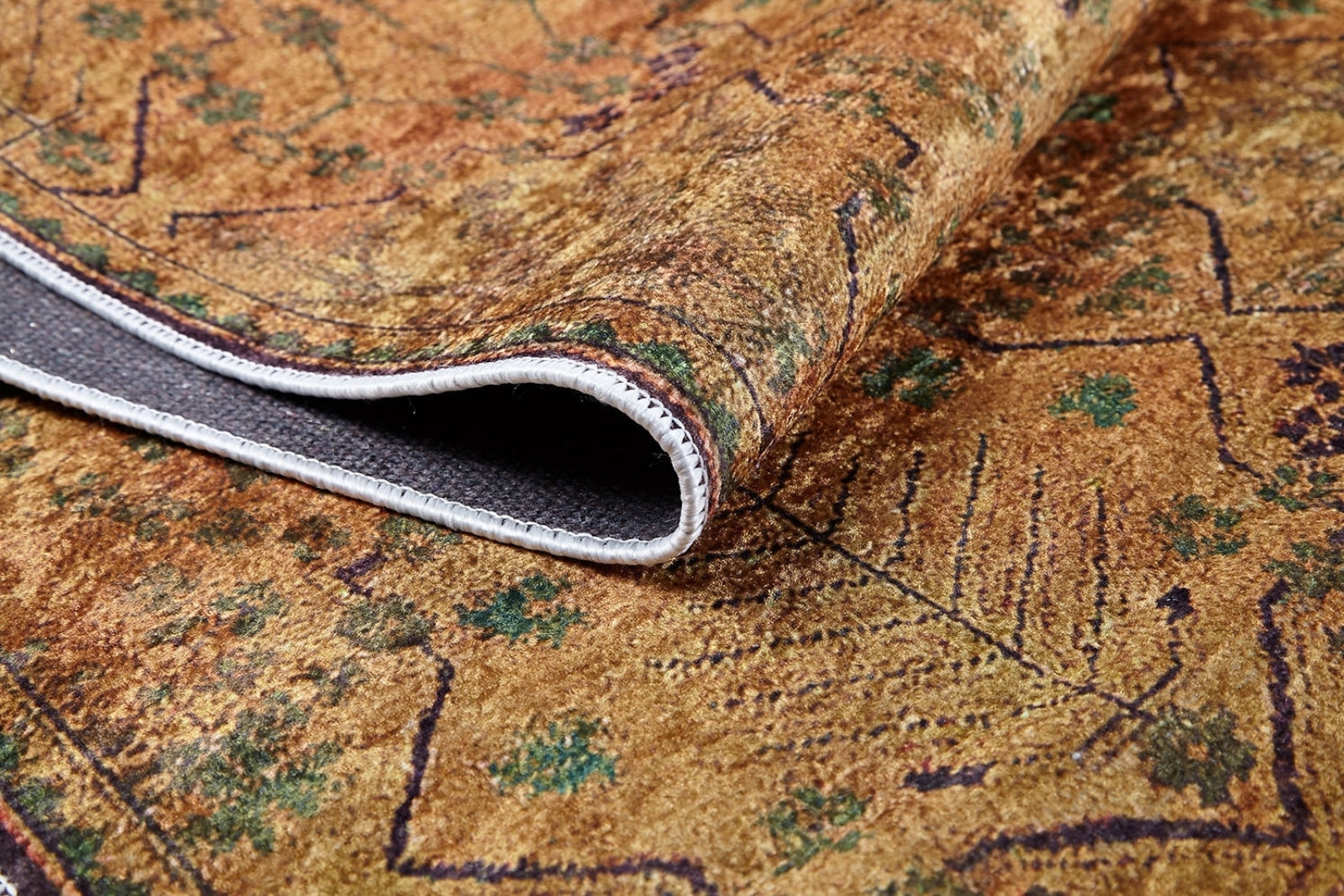 Pimpri Kahverengi Modern Dijital Baskı Halı Halınet