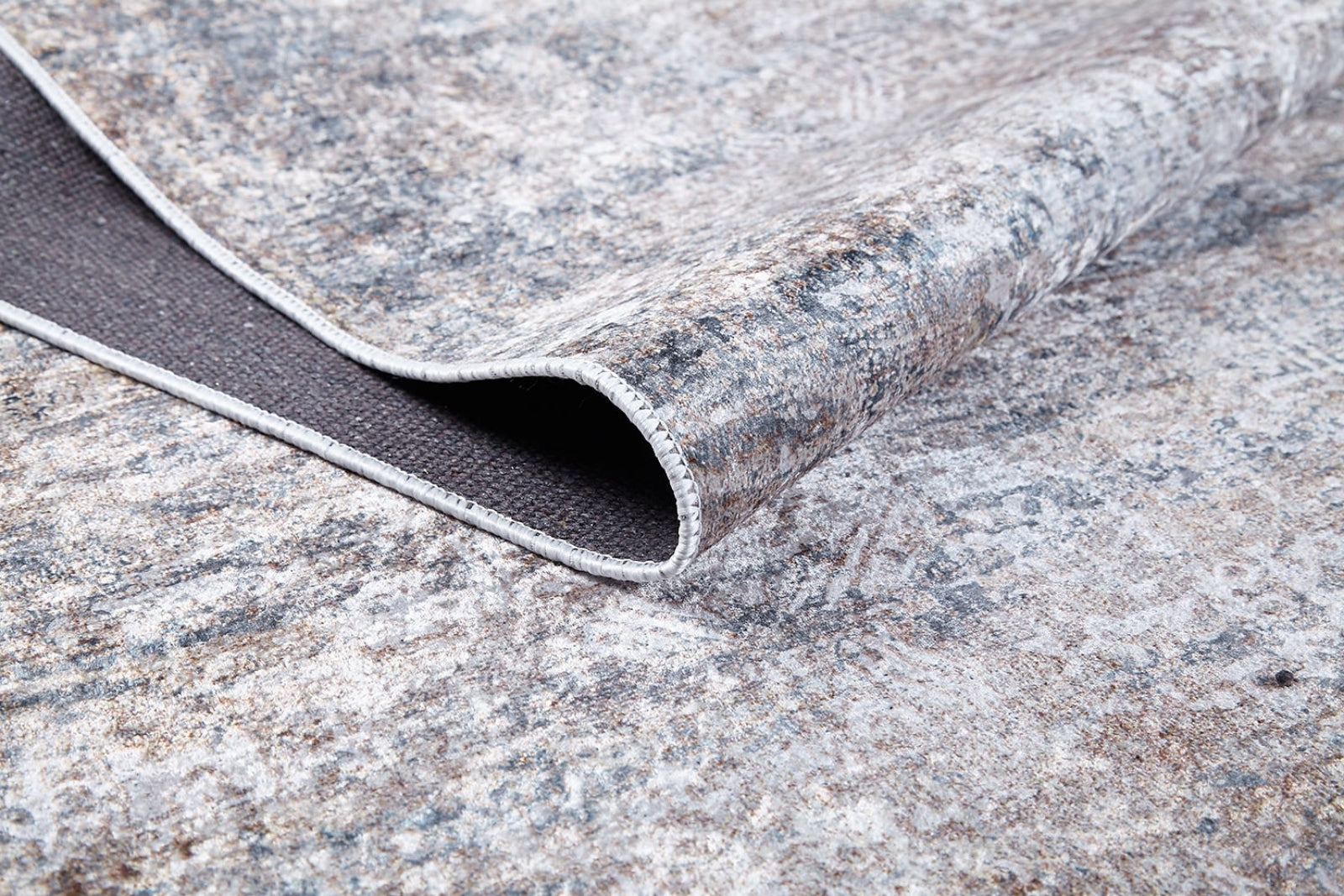 Mirpur Gri Modern Dijital Baskı Halı Halınet