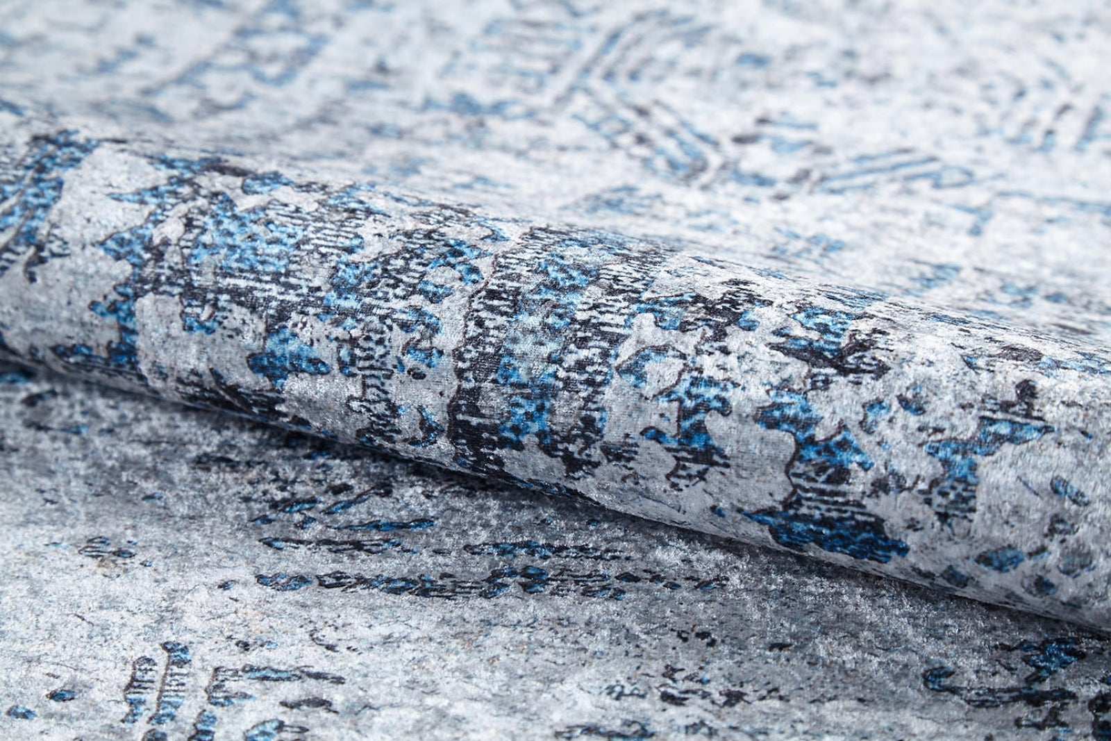 Mathelo Gri Modern Dijital Baskı Halı Halınet