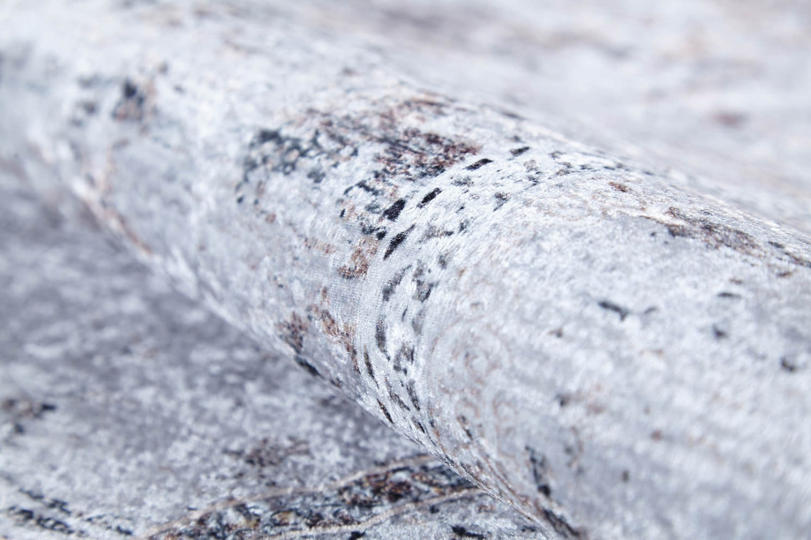 Viseu Gri Klasik Dijital Baskı Halı Halınet