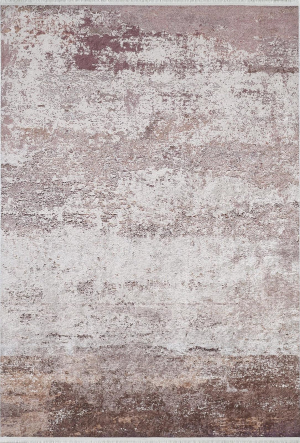 Vizon Eskitme Modern Halı - Yıkanabilir - Kaymaz Taban - Pati Dostu
