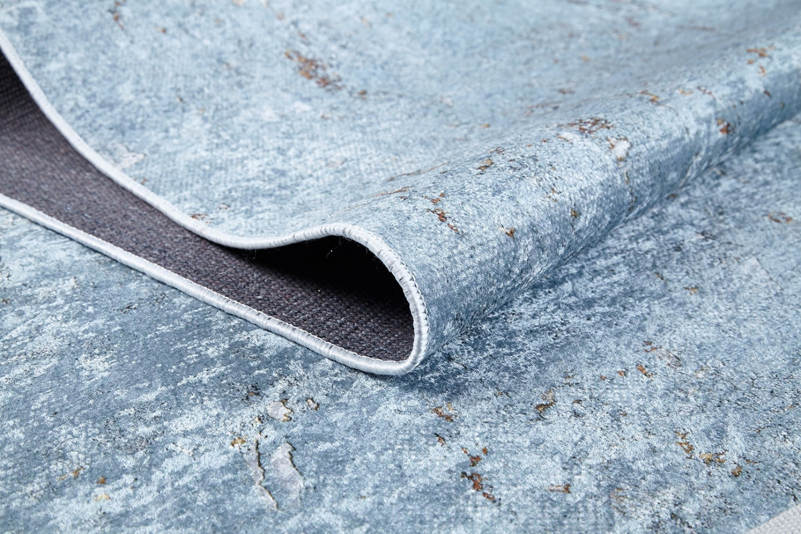 Bolkow Mavi Modern Dijital Baskı Halı Halınet