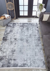 Gray Black Modern Living Room Rug HLN1824 - Polyester