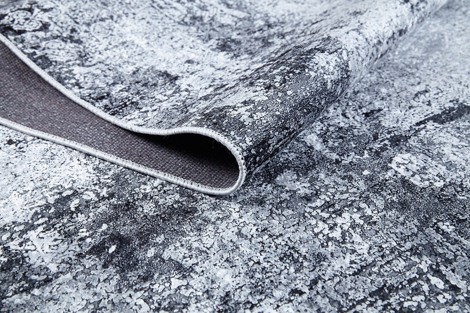 Kermansah Gri Modern Dijital Baskı Halı Halınet