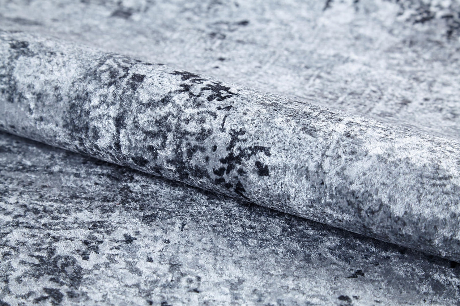 Hamedan Gri Modern Dijital Baskı Halı Halınet