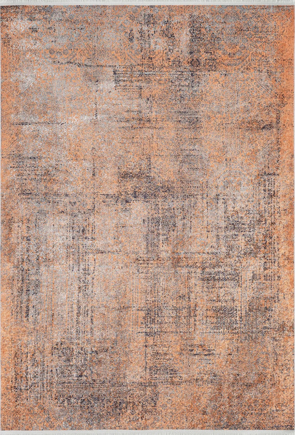 Krem Eskitme Modern Halı - Yıkanabilir - Kaymaz Taban - Pati Dostu