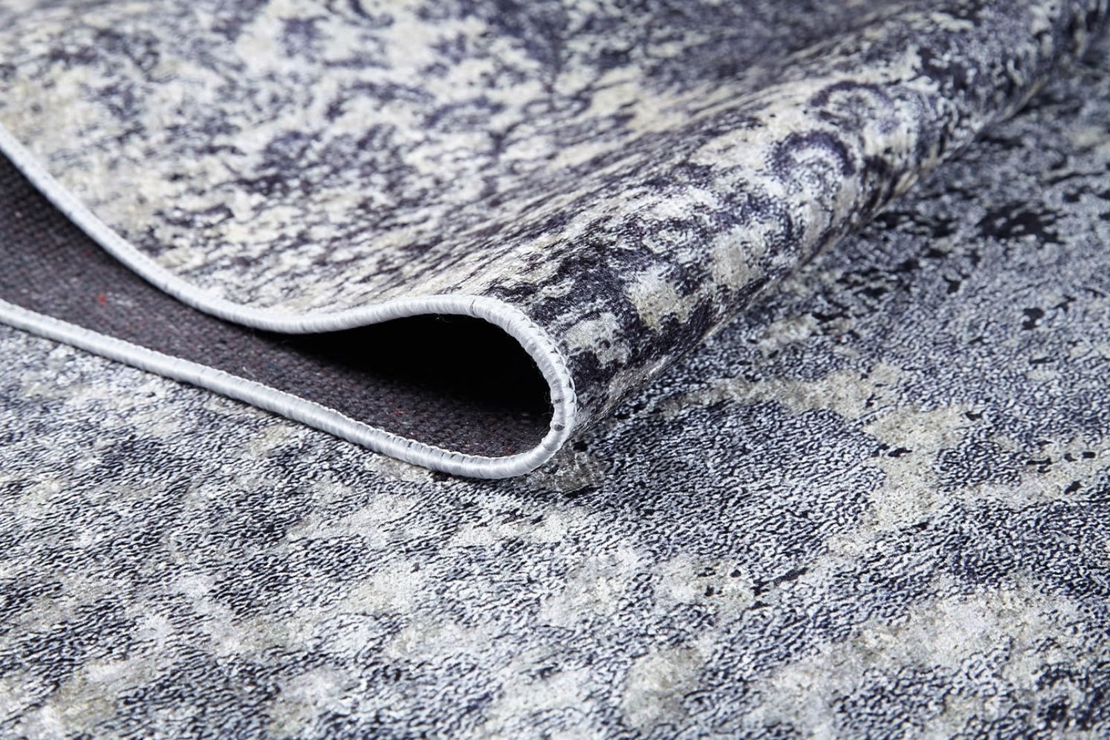 Zapopan Gri Klasik Dijital Baskı Halı Halınet