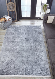 Sehriyar Gri Modern Dijital Baskı Halı Halınet