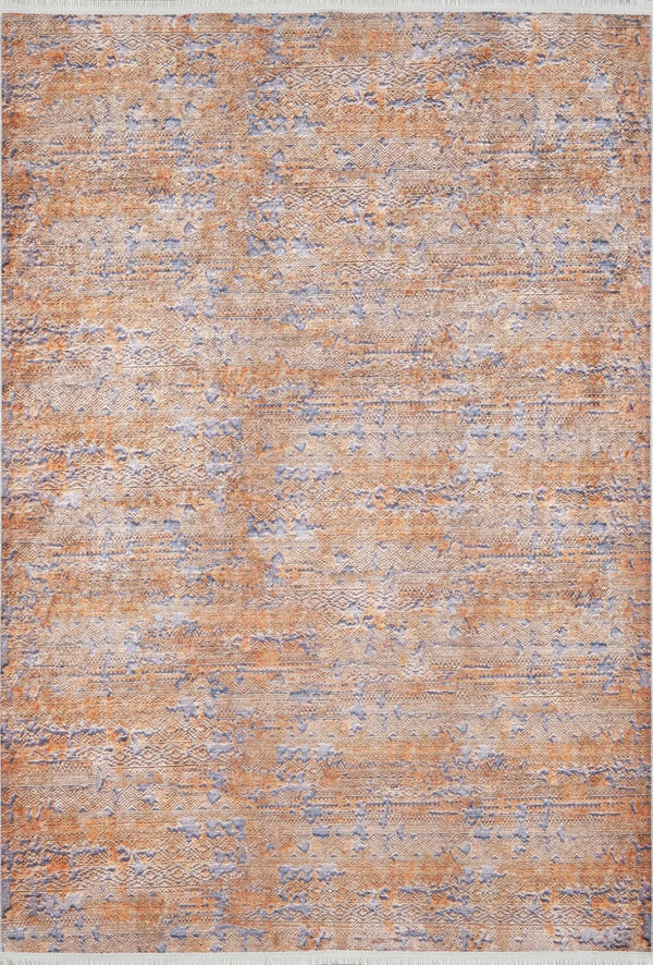 Krem Eskitme Modern Halı - Yıkanabilir - Kaymaz Taban - Pati Dostu