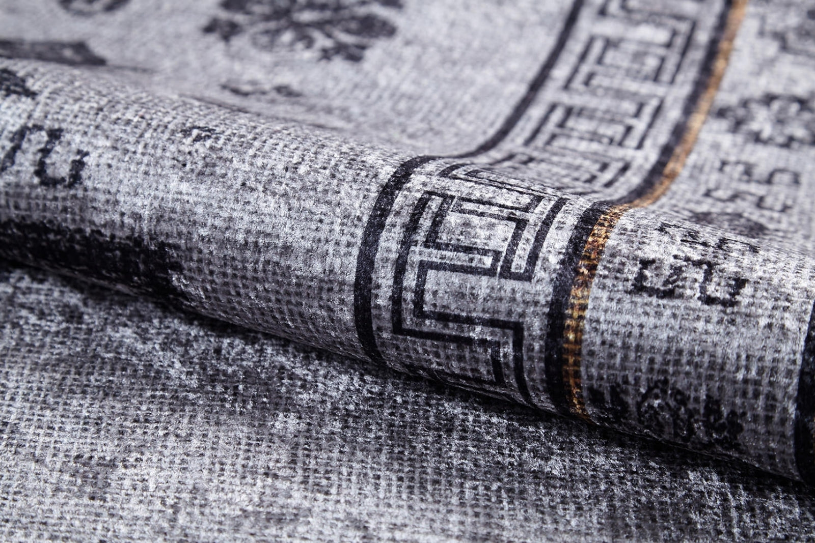 SanPablo Gri Modern Dijital Baskı Halı Halınet