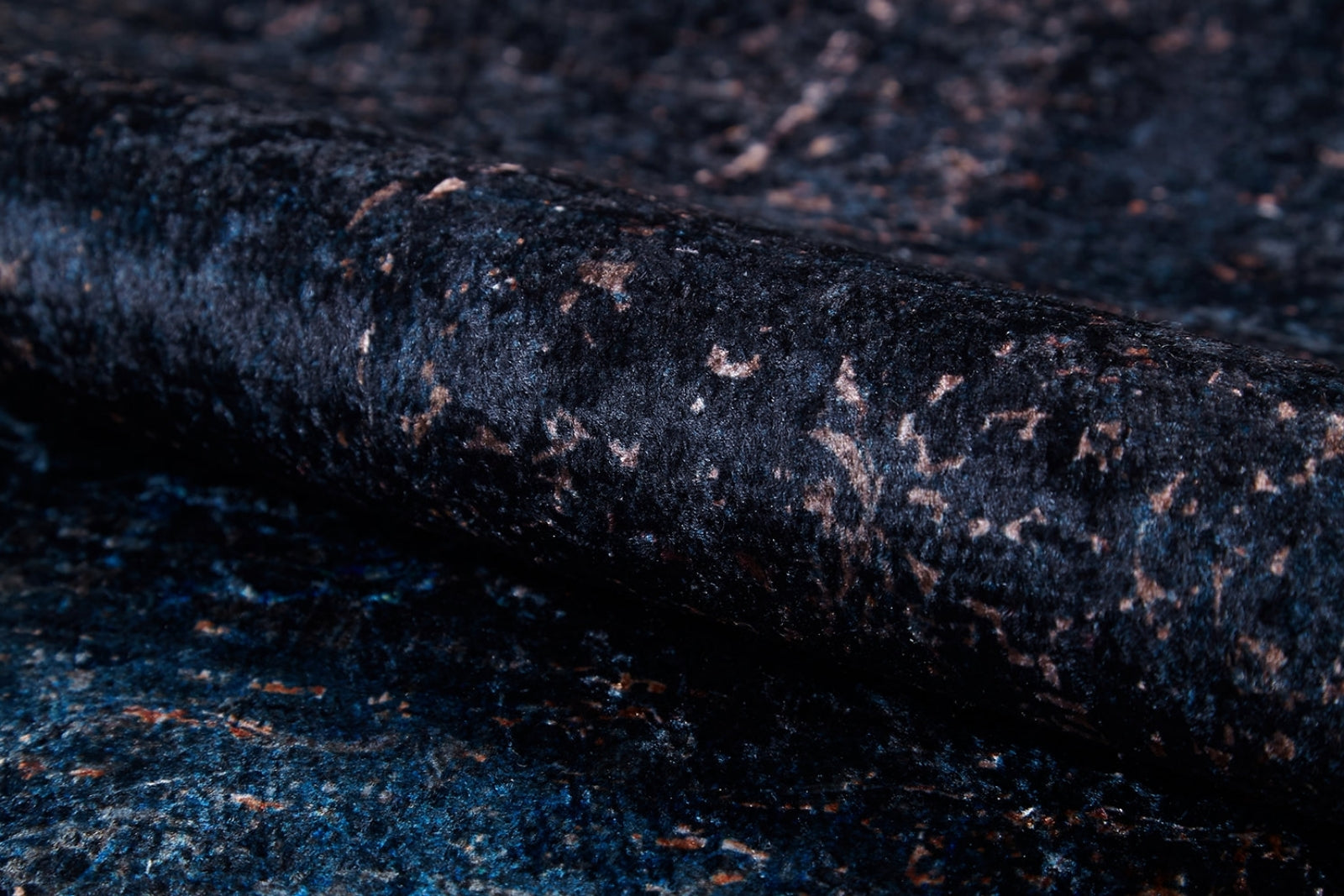 Marage Lacivert Modern Dijital Baskı Halı Halınet