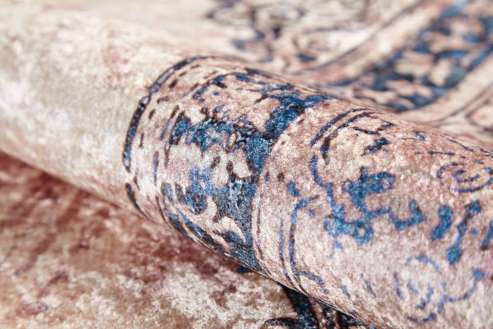 Naucalpan Bej Klasik Dijital Baskı Halı Halınet