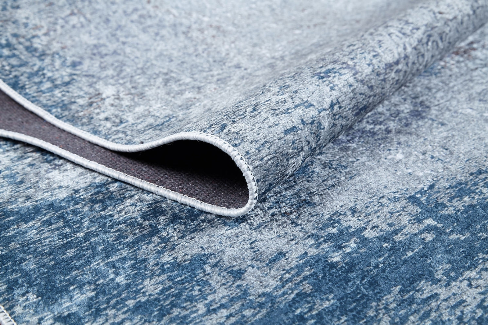 Sahrud Mavi Modern Dijital Baskı Halı Halınet