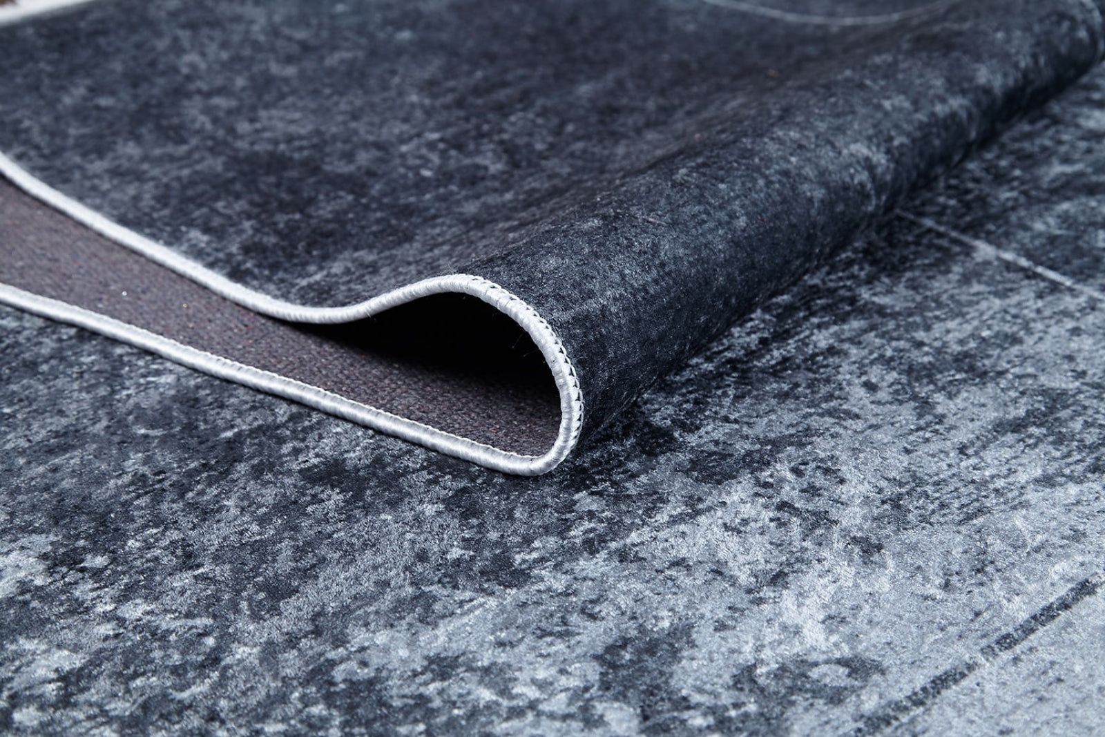 Pakdest Antrasit Modern Dijital Baskı Halı Halınet