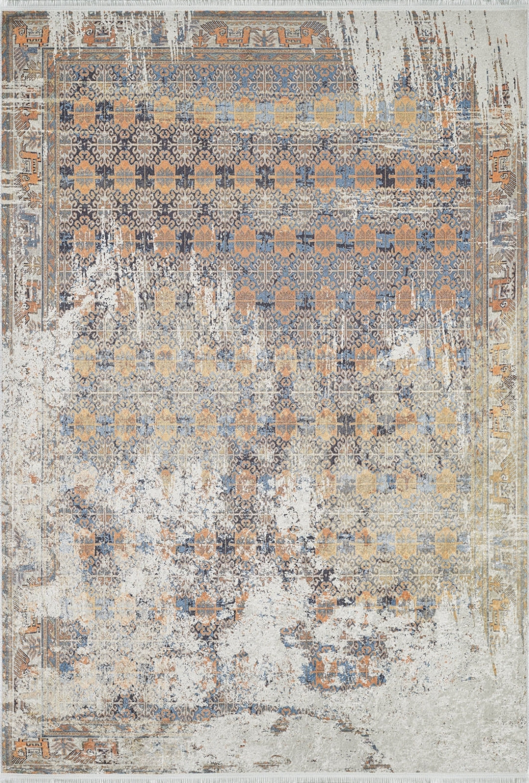 Mahsehr Bej Eskitme Dijital Baskı Halı Halınet