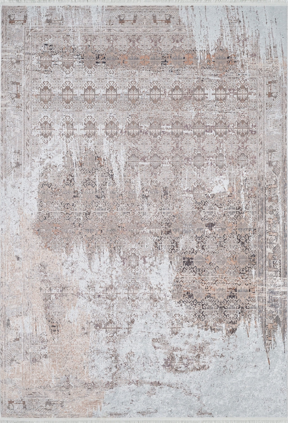 Sahrıza Bej Klasik Dijital Baskı Halı Halınet