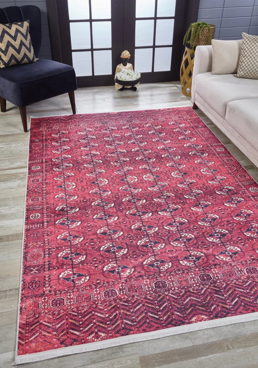 Klasik Modern Halı - Yıkanabilir - Kaymaz Taban - Pati Dostu