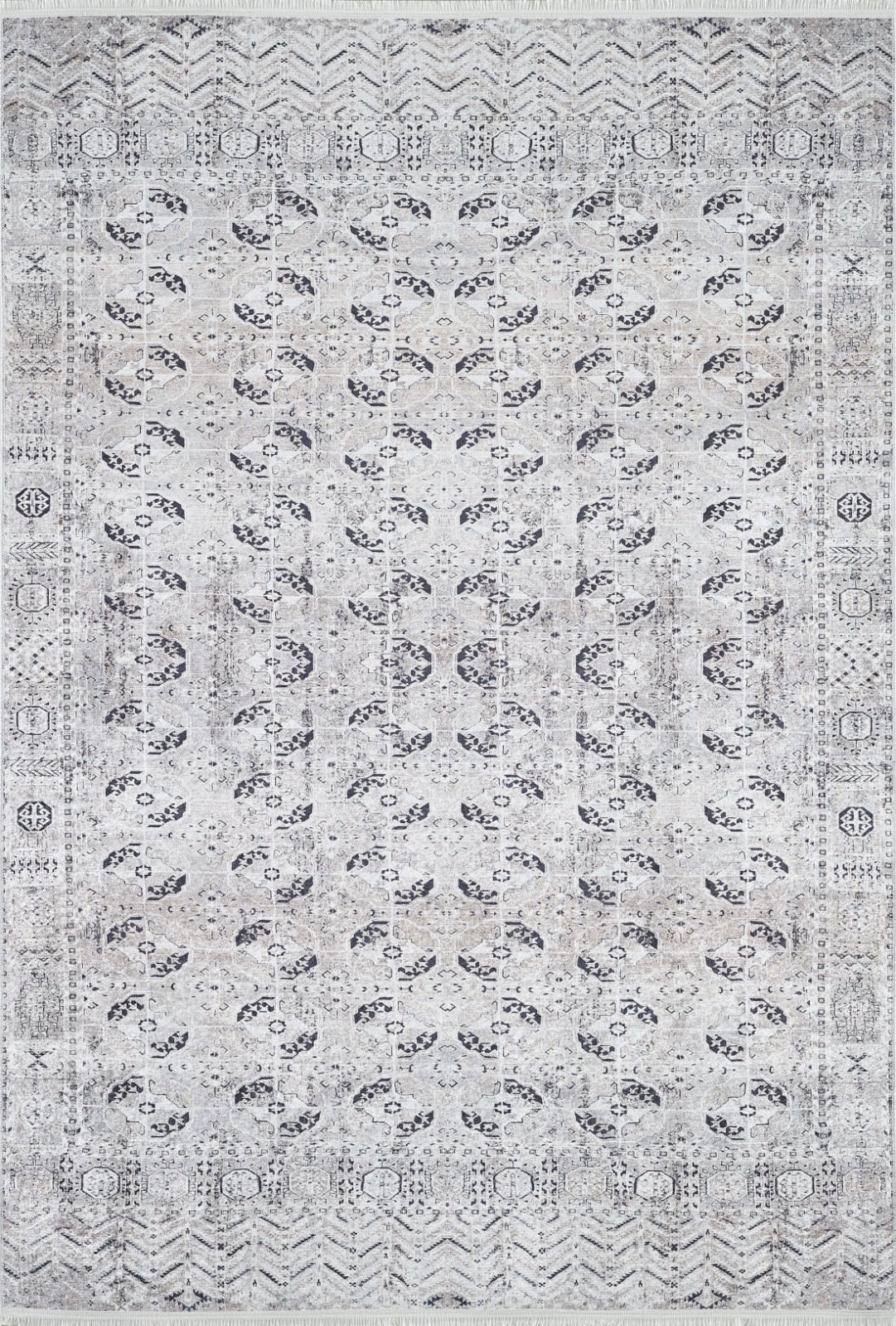 Srinagar Bej Modern Dijital Baskı Halı Halınet