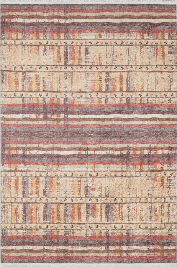 Geometrik Modern Halı - Yıkanabilir - Kaymaz Taban - Pati Dostu
