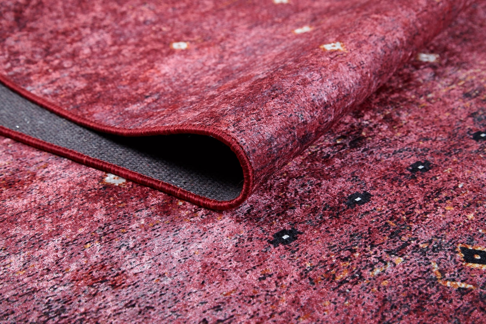 Madero Kırmızı Modern Dijital Baskı Halı Halınet